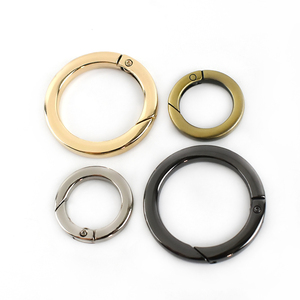 MeeTee BF172 16-38mm fil plat anneau ouvert accessoires de bagage fermoir Snap porte-clés matériel sac à main sangle ressort O anneau boucles - Product Image 4