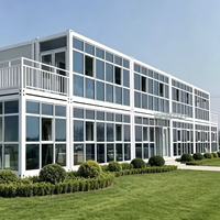 Maison conteneur préfabriquée détachable et respirante, bâtiment modulaire moderne pour bureau, hôtel, chambre, salon extérieur