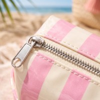 Grande trousse de maquillage imperméable en PVC, mignonne et tendance, avec fermeture éclair, pour voyage, plage, organisateur de crème solaire