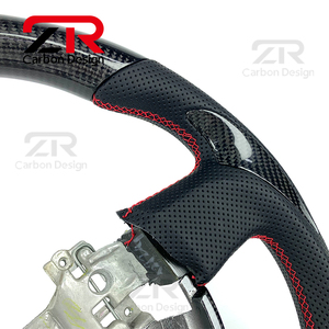 Volante Personalizado de Fibra de Carbono Real para Toyota 86 GT86 GR86 <span class=keywords><strong>Subaru</strong></span> BRZ Scion FRS ZC6 Accesorios 2012-2016 Estilo Racing - Product Image 2
