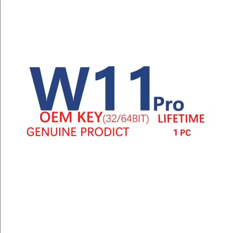 Venta caliente Win 11 Pro Retail License Key 100% Activación en línea enviada a través de la página de chat de Ali