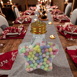 Hot Bán 50Ml Cây Giáng Sinh Ánh Sáng Bóng Đèn Hình Trà Sữa Nhựa Chai Nước Giải Khát Sao Giáng Sinh Bao Bì Rượu Sâm Banh Bia - Product Image 6