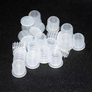 Bouchons de bouteille en silicone de qualité alimentaire, étanchéité universelle, dessus plat fileté transparent pour bouteilles, électronique et articles électriques - Product Image 2