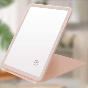 <span class=keywords><strong>MG12</strong></span> Meilleure vente miroir de maquillage rectangulaire pliable et éclairé à 120 degrés avec lumières LED - Product Image 1