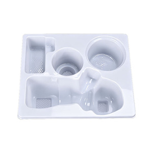 Bandeja blíster JYG-1 cuadrada de 14 cm, embalaje general, impresión de logotipo personalizable para productos electrónicos y extractores de leche - Product Image 1