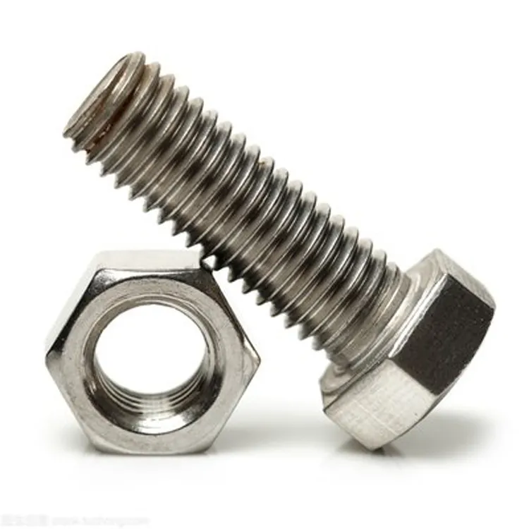 ASTM F2281 Inconel 601 alloy 2.4851 fasteners bolts nuts din 933 din 934 hexagonal bolts and nuts