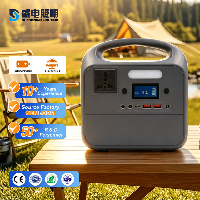 300W 500W 192Wh Portable Power Station Lifepo4 Solar Generator 220V Ac Output Usb-C Pd Led Light Portable Power Stations