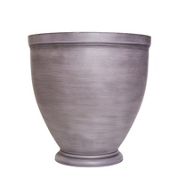 Pot de fleurs en plastique en résine, 8/10 pièces, décoration de jardin, maison, style Vintage, grande taille, plantes, jardinière avec soucoupe