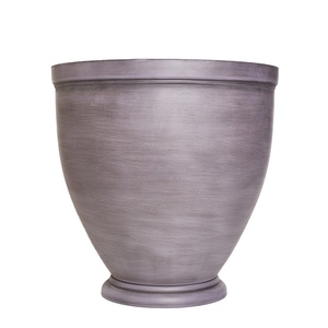 Pot de fleurs en plastique en résine, 8/10 pièces, décoration de jardin, maison, style Vintage, grande taille, plantes, jardinière avec soucoupe - Product Image 4