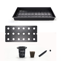 Fournitures de jardin, bac de germination en plastique pour semis, bac de culture réutilisable à auto-arrosage, trous de drainage, propagation de plantes d'intérieur