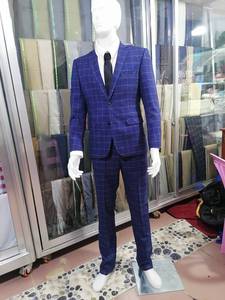 <span class=keywords><strong>Costume</strong></span> d'affaires uni pour homme 3 pièces – Dernières créations de manteaux et pantalons pour garçons d'honneur (blazer + cravate + pantalon) - Product Image 5