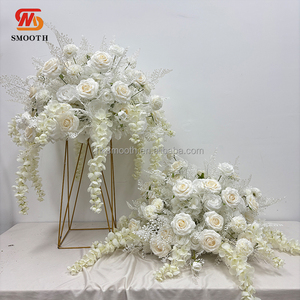 Centro de Mesa de Flores Artificiales Blancas para Boda, Venta al Por Mayor de Fábrica, con Flores de Glicinia - Product Image 2