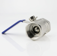 Vanne à boisseau sphérique monobloc durable anti-explosion en acier inoxydable 304 316 à filetage femelle haute pression pour le contrôle de l'eau, de l'huile et du gaz, OEM