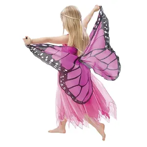 Costumes de spectacle pour enfants ailes de papillon Halloween robe cadeaux fête de vacances Costume fantaisie d'ange
