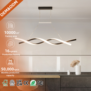 Đèn thả hiện đại, kiểu dáng sang trọng, thiết kế tùy chỉnh theo yêu cầu nhà sản xuất, dành cho phòng khách, phòng ngủ, đèn thả LED, đèn chùm tối giản - Product Image 1