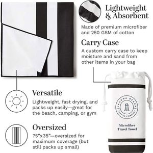 YSD Jacquard Beach <b>Towel</b> Weak Twist <b>Bath</b> <b>Towel</b> Sublimation Hooded Hot Sale <b>Large</b> Sand Free New Arrivals <b>Bath</b> Custom Beach <b>Towels</b> - Product Image 5