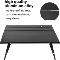 Mini petite Table pliante de haute qualité Mini Table en aluminium 6061 avec pieds rétractables Table à hauteur réglable pour le Camping en plein air