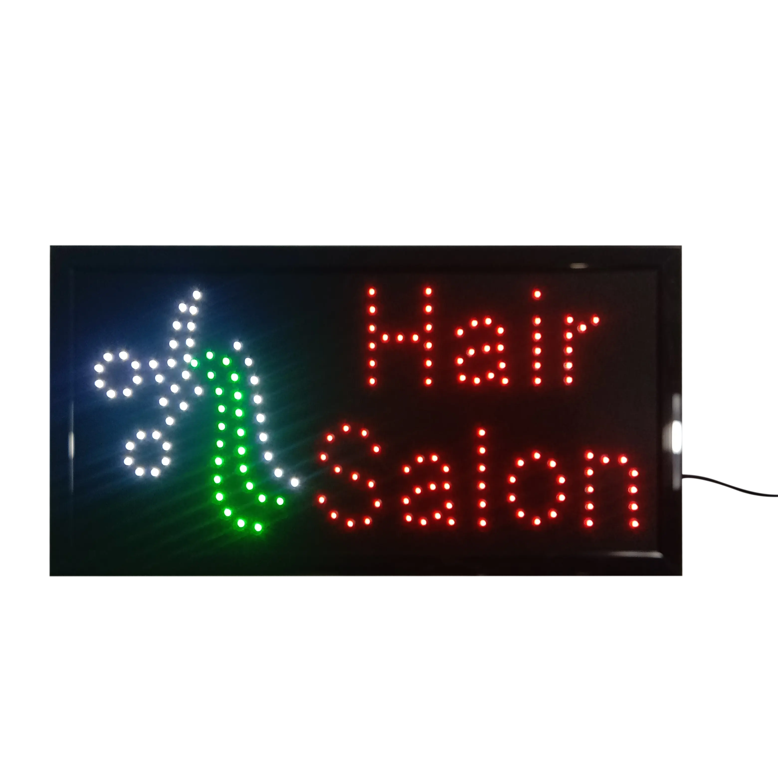 LED מספרה פתוח פרסומת לוח, עסקים חשמלי תצוגת אור ניאון סימן שיער סלון חנות