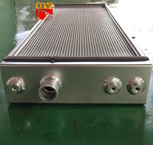 Radiador para Bulldozer D155A D155AX-6, <span class=keywords><strong>17A</strong></span>-<span class=keywords><strong>03</strong></span>-41113 <span class=keywords><strong>17A</strong></span>-<span class=keywords><strong>03</strong></span>-<span class=keywords><strong>41112</strong></span>, Conjunto de Núcleo del Enfriador de Aceite - Product Image 1