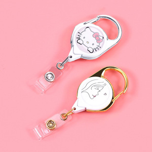 Logo <span class=keywords><strong>personnalisé</strong></span> par Sublimation, nom du médecin, <span class=keywords><strong>infirmière</strong></span>, lanières en plastique, Clip rétractable, <span class=keywords><strong>Badge</strong></span>, <span class=keywords><strong>porte</strong></span>-moulinet - Product Image 4