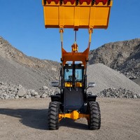 4 X 4 Kompakter Radlader Kleiner Wendekreis Hohe Manövrierfähigkeit Frontlader für Landwirtschaft Bau Landschaftsbau