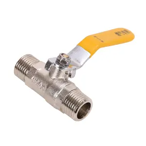 Male Threaded Ball Valve Water Gas Line Brass Ball Valve High Pressure Ball Valve With Long Handle