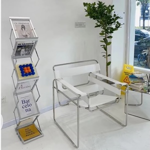 Présentoir de catalogue pliable professionnel en alliage d'aluminium à 5 niveaux, esthétique contemporaine, pour la diffusion de documentation (ODM) - Product Image 2