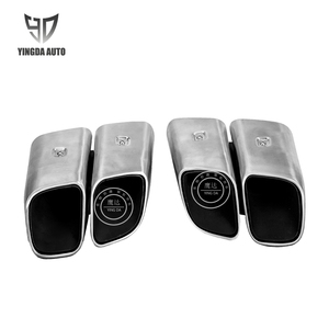 Per <span class=keywords><strong>PorscheMacan</strong></span> 2014-2018 aggiornamento Turbo tubo di scarico auto marmitta in acciaio inox tubo di scarico silenziatore punte del tubo di coda - Product Image 1