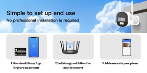 4MP hieasy thông minh ngoài trời nhãn cầu Camera CCTV An Ninh Gia Đình không thấm nước tầm nhìn ban đêm âm thanh hai chiều Tích hợp còi báo động đám mây Wifi <span class=keywords><strong>CCD</strong></span> - Product Image 3