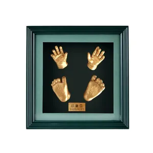 <span class=keywords><strong>Cadre</strong></span> photo mural rustique à faire soi-même pour empreintes de mains et de pieds de bébé avec impression UV et design ajouré - Product Image 4