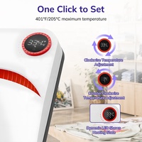Presse à chaud manuelle InkSonic (entrepôt US) avec contrôle précis de la température pour impression de logos multicolores sur casquettes, vêtements et projets DIY