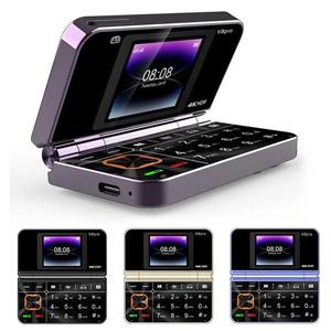 โทรศัพท์มือถือแบบพับได้ V 8 PRO รองรับ 2G GSM หน้าจอ 1.77 นิ้ว บันทึกเสียงอัตโนมัติ โทรด่วน หน่วยความจำ 32+64MB รองรับ 2 ซิม พร้อมแป้นพิมพ์ - Product Image 5