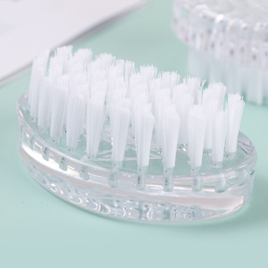 Cepillo de Limpieza Ovalado de Plástico con Cerdas de Nylon, Cepillo Manual para Eliminar Manchas del Suelo y Lavandería - Product Image 3