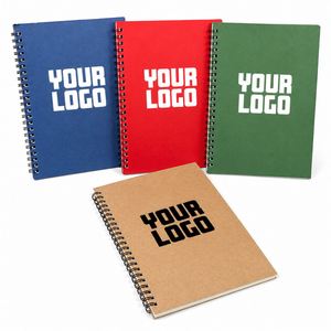 A5 Paper <b>Blank</b> Logo Kraft Notebook Custom Spiral Notebooks Wholesale - Product Image 1