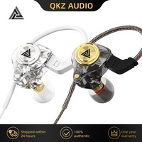 QKZ AK3 FiLe Silberne Ohrhörer Galvanisierte Kopfhörer 3,5mm Typ-C Kabelgebundene Ohrhörer Metall Silberne Kopfhörer