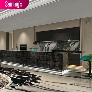 Meuble de cuisine Maurice en aggloméré mélaminé avec plan de travail en quartz <span class=keywords><strong>et</strong></span> <span class=keywords><strong>évier</strong></span>, comprenant des accessoires de charnières - Product Image 2