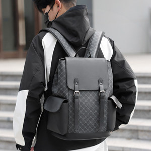 <span class=keywords><strong>Sac</strong></span> <span class=keywords><strong>à</strong></span> <span class=keywords><strong>dos</strong></span> <span class=keywords><strong>tendance</strong></span> en cuir PU pour <span class=keywords><strong>homme</strong></span>, <span class=keywords><strong>sac</strong></span> <span class=keywords><strong>à</strong></span> <span class=keywords><strong>dos</strong></span> de luxe imperméable pour l'université et l'école - Product Image 5
