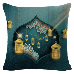 라마단 카림 이슬람 디자인 쿠션 커버, 코란 황금 달 쿠션 커버, 이드 알 아드하 용품, 가정 및 호텔 장식용 - Product Image 4