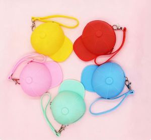 Multifunctional Creative Macarone Hat Shape Popular Design Candy Color Silicone Coin <b>Purse</b> Storage Bag for Kids - Product Image 1