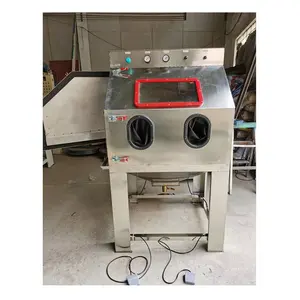 sand blasting equipment Automatic Rotary Table Sandblasting Machine Turntable Sand Blast Cabinet