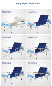 1 manuale per letto ospedaliero a manovella singola con una funzione con testata del letto in ABS e pannello del piede - Product Image 2