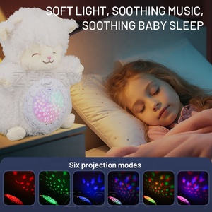 Zhorya Bé Tiếng Ồn Trắng Máy Âm Nhạc Động Vật Thú Nhồi Bông Cừu Đồ Chơi Sang Trọng 12 Nút Thoải Mái Chiếu Búp Bê Sang Trọng - Product Image 2