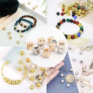 Custom A-Z Letter Number Name <b>Dice</b> Necklace Bracelet <b>Set</b> for Women and Men Zinc Allo Amulet Wholesale Low Minimum Order - Product Image 1