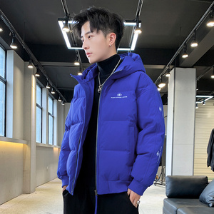 Abrigo cálido de invierno con capucha impermeable doble cremallera pareja bolsillo chaquetas de plumón Unisex - Product Image 3