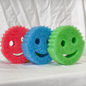 Esponja de Limpieza Redonda de Doble Cara Disian, Almohadilla de Fregado de Alta Densidad Antiarañazos para Lavar Platos en la Cocina - Product Image 1