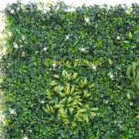 H-fw528 Mur végétal en herbe artificielle de 8 pieds x 8 pieds, décoration murale en herbe, vente chaude, mur végétal de haute qualité, toile de fond verte pour mariage