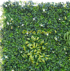 H-fw528 Panel <span class=keywords><strong>de</strong></span> Césped Artificial Enrollable <span class=keywords><strong>de</strong></span> 8 pies x 8 pies, Decoración <span class=keywords><strong>de</strong></span> Pared <span class=keywords><strong>de</strong></span> Plantas <span class=keywords><strong>Artificiales</strong></span> <span class=keywords><strong>de</strong></span> Alta Calidad, Fondo <span class=keywords><strong>de</strong></span> Césped Verde para Bodas - Product Image 5