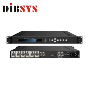 Dibsys อุปกรณ์ headend ทีวีดิจิตอลช่องเดียว H.264 SDI H.265 HD ตัวเข้ารหัสวิดีโอสำหรับการกระจายเสียงกีฬา