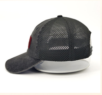 Gorra de Béisbol de Algodón Lavado con Efecto Desgastado, Bordado 3D, Logotipo Personalizado, Sin Estructura, Estilo Trucker, Malla, Vintage, Gorras, Topi