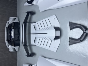 Mezzo paraurti per auto in fibra di carbonio coperchio del motore posteriore Spoiler Bodykit per Lamborghini Huracan Lp610 aggiornamento al Kit carrozzeria Sto - Product Image 6